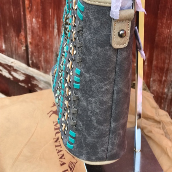 Montana West Gray Crossbody NWT - Picture 2 of 5
